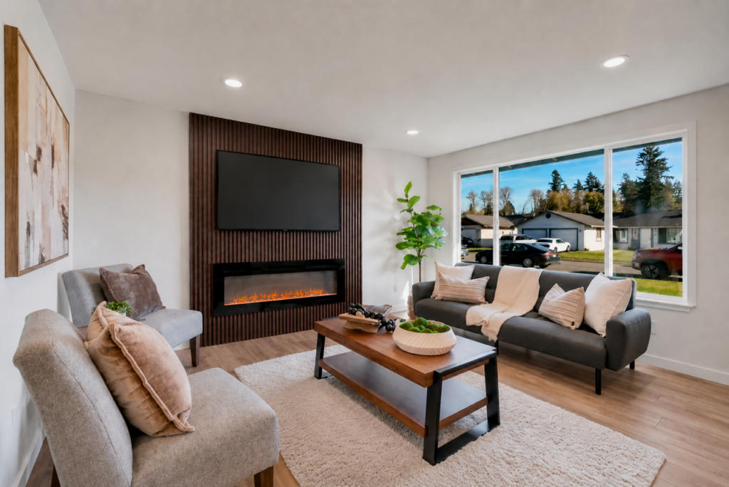First Impression Transformations: Great Room - after