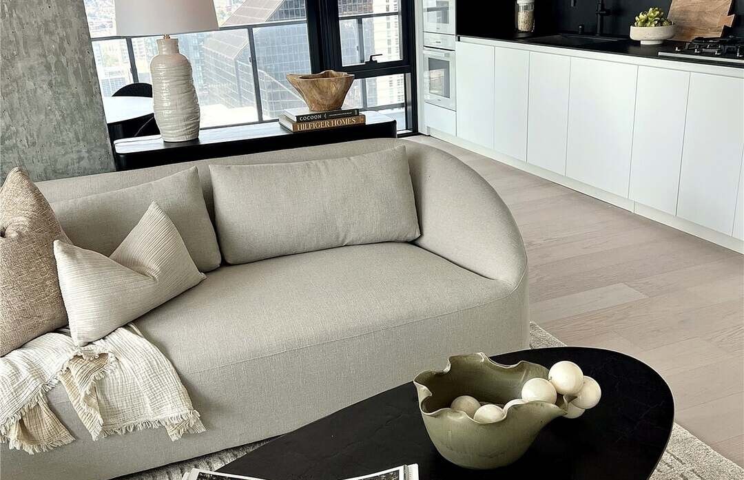 Styled living room detail, Residence 2911